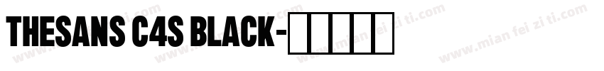 TheSans C4s Black字体转换